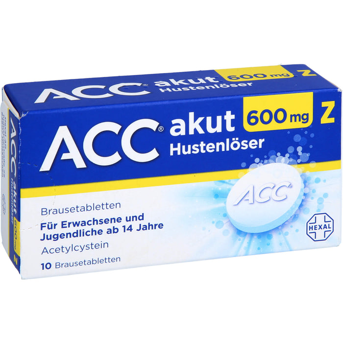 ACC akut 600 mg Z Hustenlöser Brausetabletten, 10 St. Tabletten