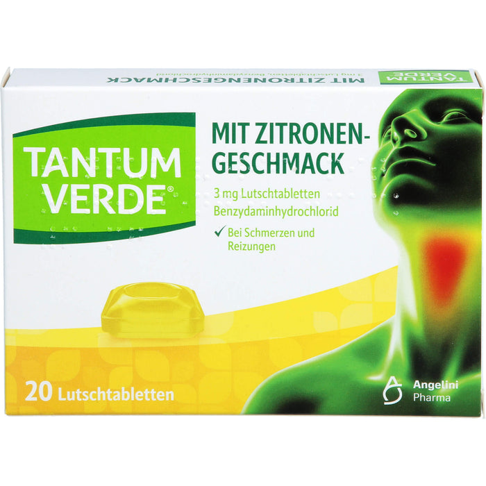 Tantum Verde Lutschtabletten mit Zitronengeschmack, 20 St. Tabletten