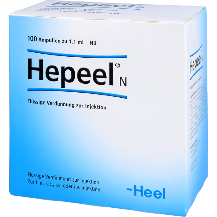 Hepeel N flüssige Verdünnung, 100 pc Ampoules