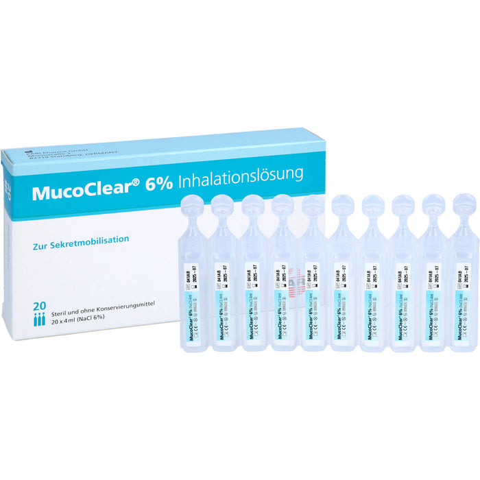 MucoClear 6 % NaCl Inhalationslösung, 20 pc Ampoules