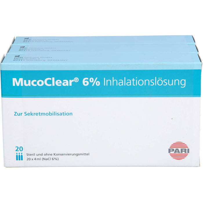 MucoClear 6 % NaCl Inhalationslösung, 60 St. Ampullen