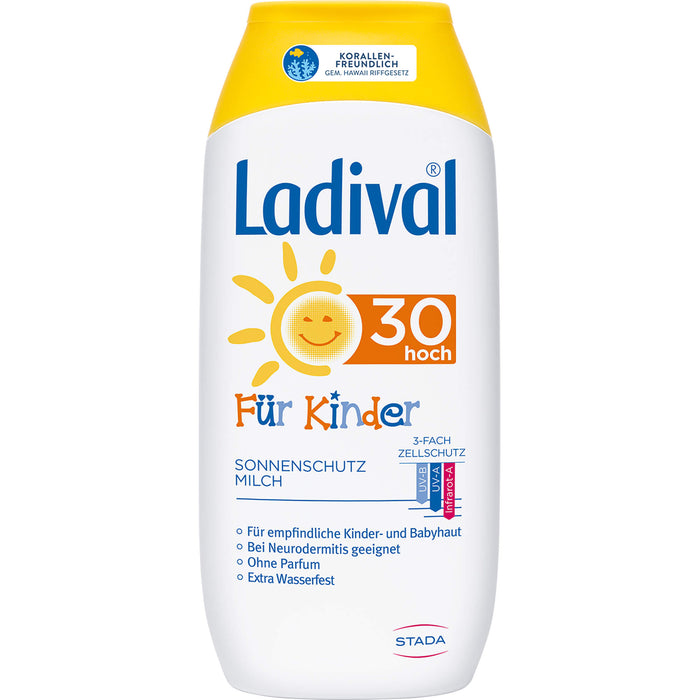 Ladival Sonnenmilch für Kinder LSF 30, 200 ml Cream