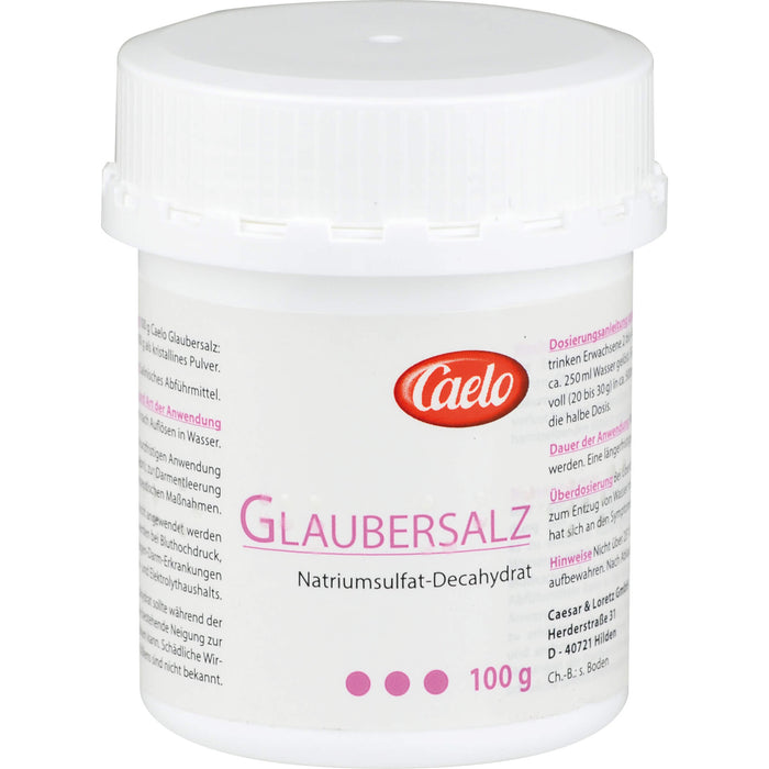 Caelo Glaubersalz, 100 g Pulver