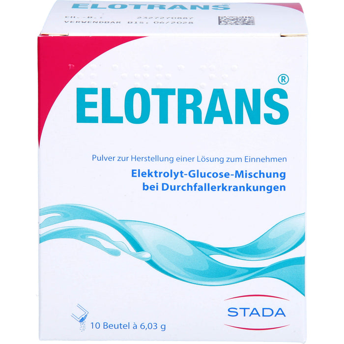 ELOTRANS Elektrolyt-Glucose-Mischung bei Durchfallerkrankungen, 10 pc Sachets