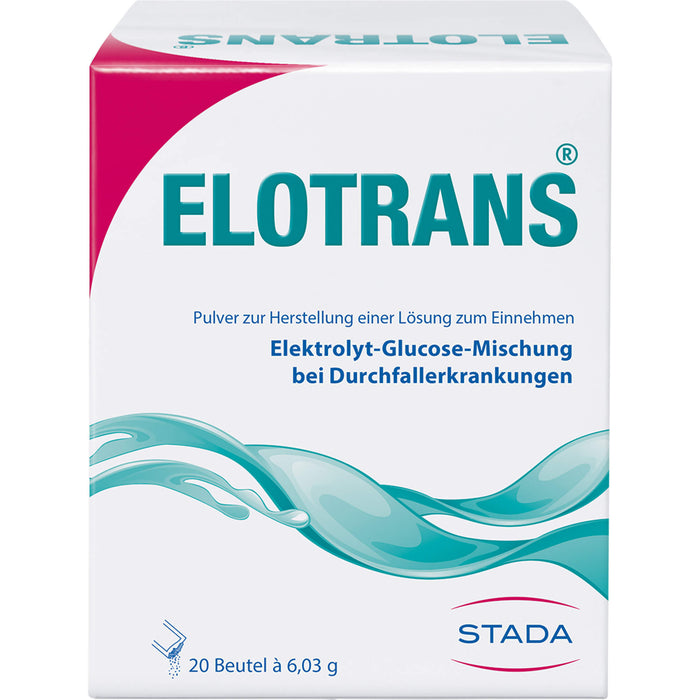 ELOTRANS Elektrolyt-Glucose-Mischung bei Durchfallerkrankungen Beutel, 20 St. Beutel