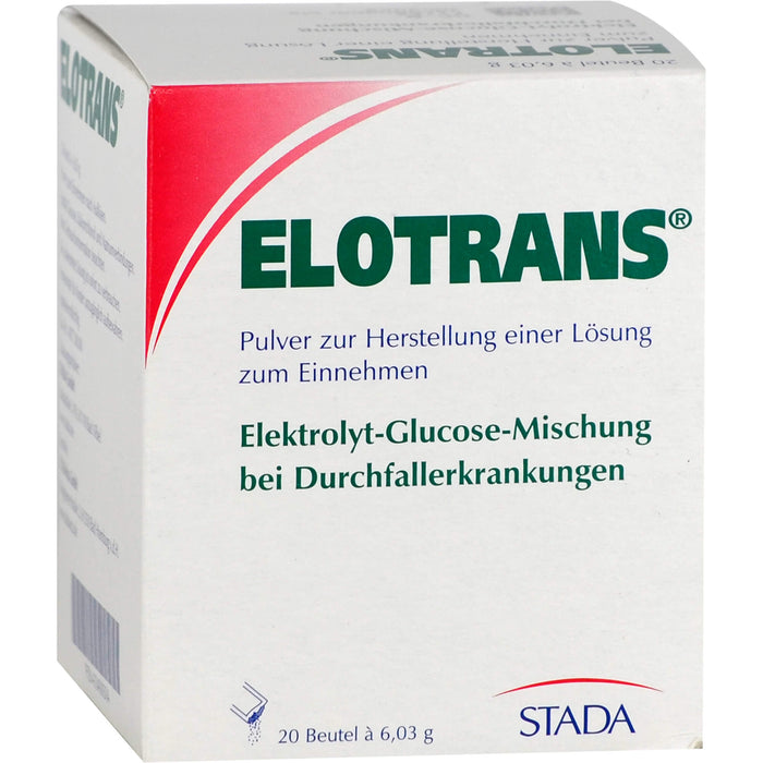 ELOTRANS Elektrolyt-Glucose-Mischung bei Durchfallerkrankungen Beutel, 20 pc Sachets