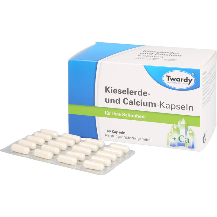 Twardy Kieselerde- und Calcium-Kapseln für Ihre Schönheit, 160 pcs. Capsules