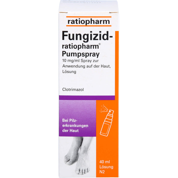 Fungizid-ratiopharm Pumpspray bei Pilzerkrankungen der Haut, 40 ml Lösung