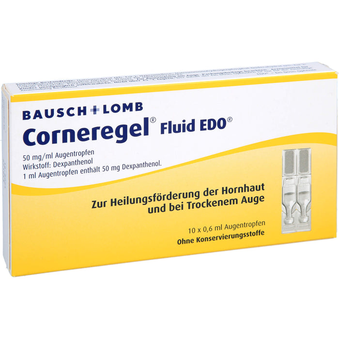 Corneregel Fluid EDO 50 mg/ml Augentropfen, 10 pcs. Single-dose pipettes