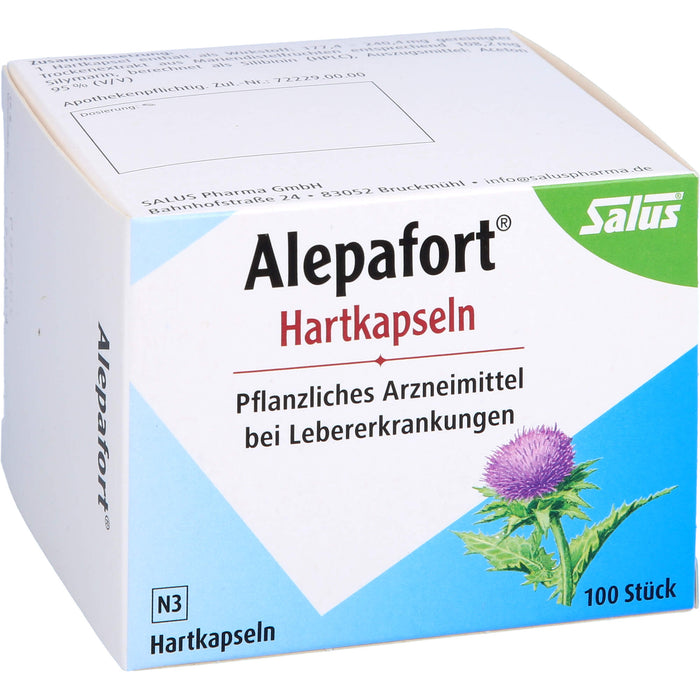 Salus Alepafort Kapseln bei Lebererkrankungen, 100 pc Capsules