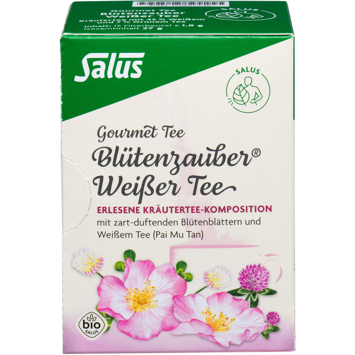 Salus Blütenzauber Weißer Tee, 15 St. Filterbeutel