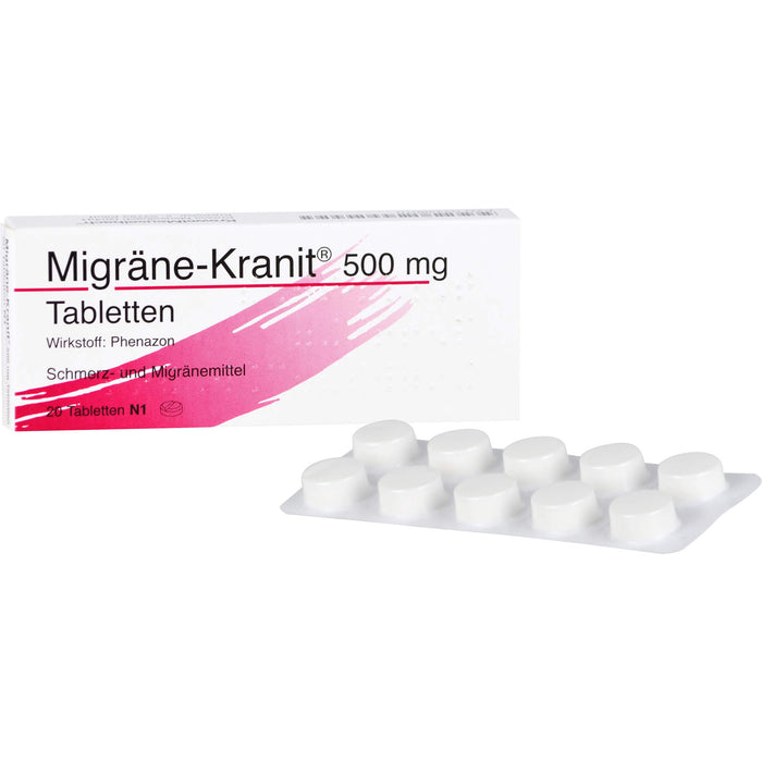 Migräne-Kranit 500 mg Tabletten, 20 pcs. Tablets