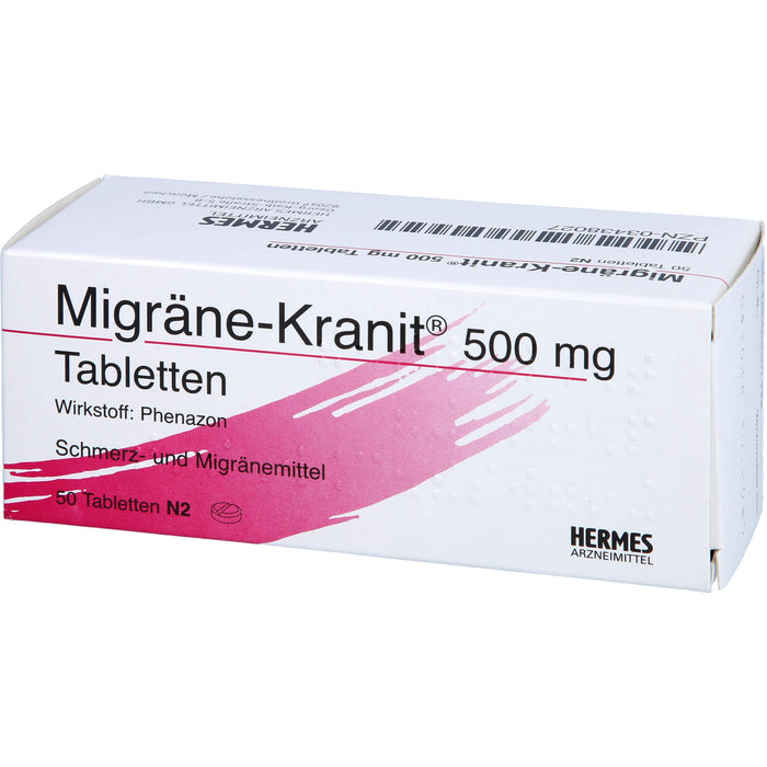 Migräne-Kranit 500 mg Tabletten, 50 pc Tablettes