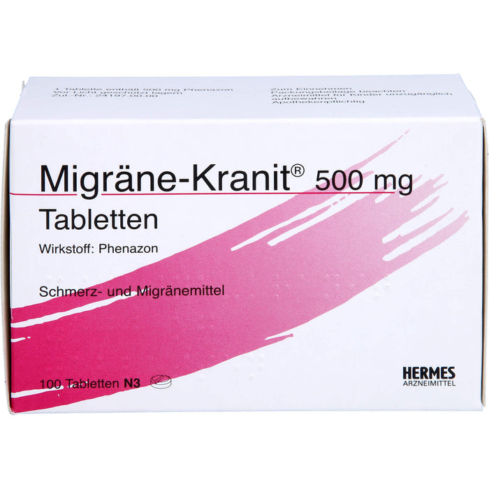 Migräne-Kranit 500 mg Tabletten, 100 pcs. Tablets