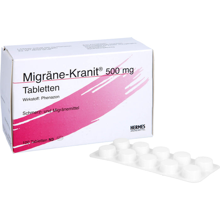 Migräne-Kranit 500 mg Tabletten, 100 St. Tabletten