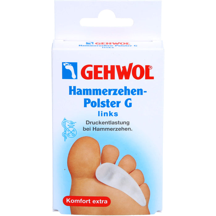 GEHWOL Polymer-Gel Hammerzehen-Polster G links, 1 St. Vorrichtung