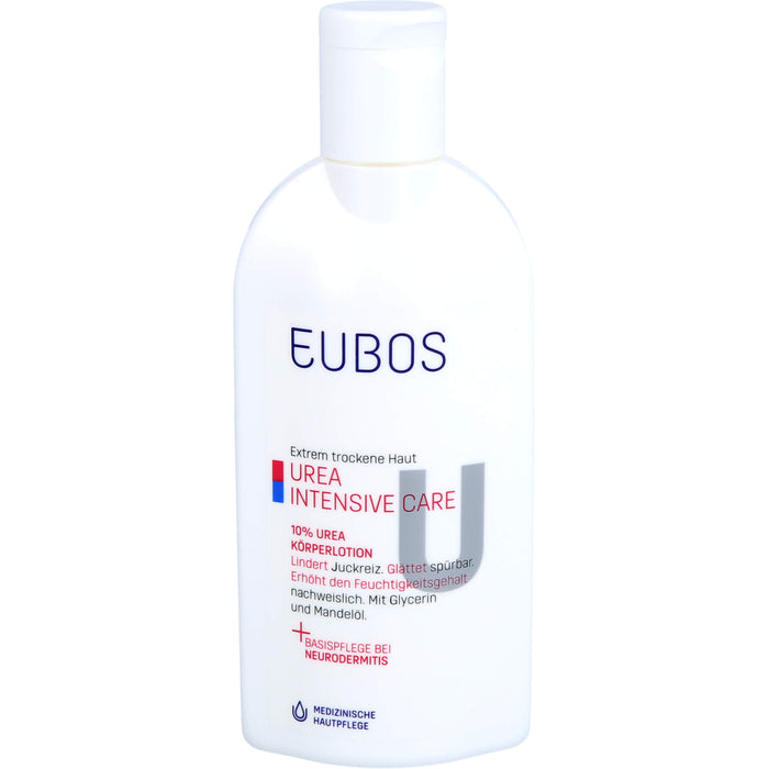 EUBOS Urea 10% Körperlotion für trockene Haut, 200 ml Lotion