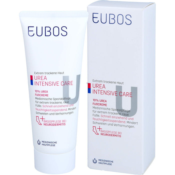 EUBOS Trockene Haut Urea 10% Fußcreme, 100 ml Cream