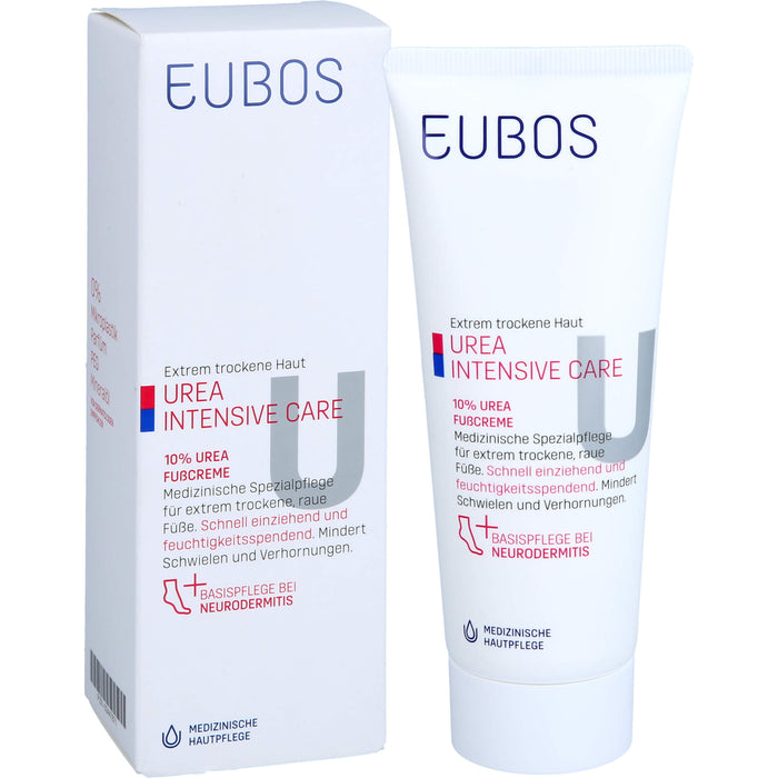 EUBOS Trockene Haut Urea 10% Fußcreme, 100 ml Creme