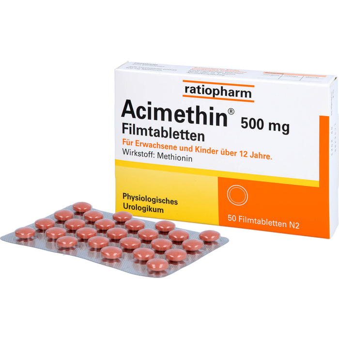 Acimethin 500 mg Filmtabletten physiologisches Urologikum, 50 pc Tablettes