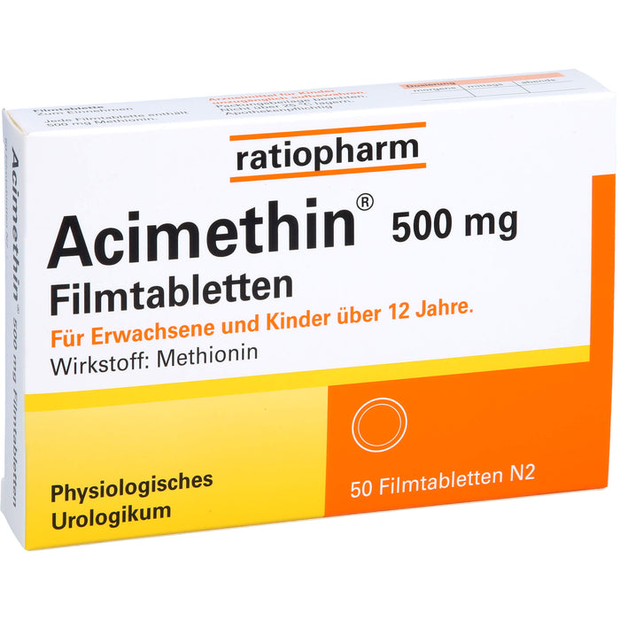 Acimethin 500 mg Filmtabletten physiologisches Urologikum, 50 pc Tablettes