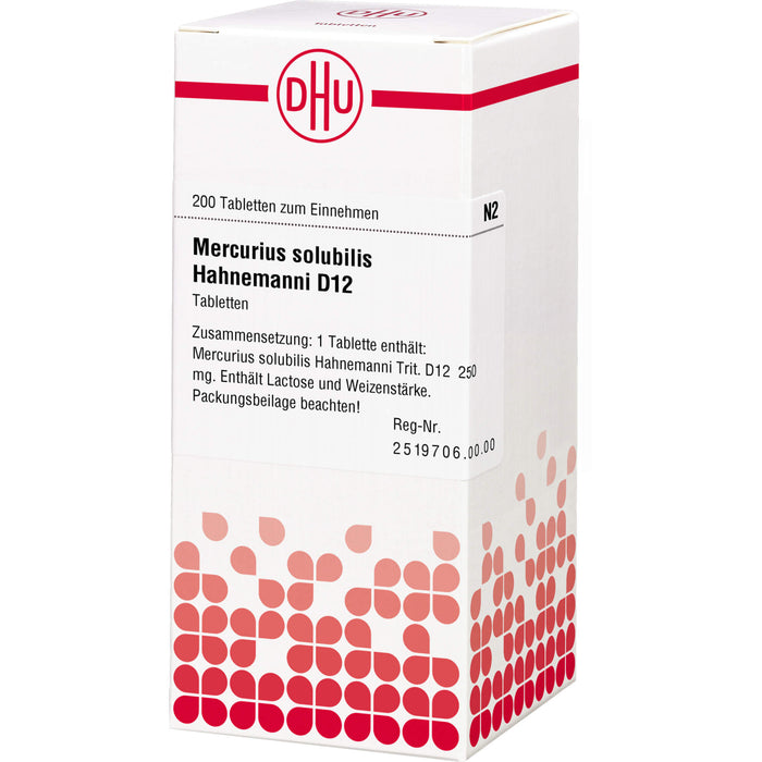 DHU Mercurius solubilis Hahnemanni D12 Tabletten, 200 St. Tabletten