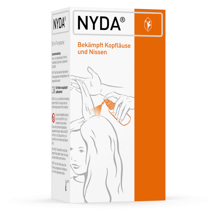 NYDA Pumpspray bei Kopfläusen und Nissen, 50 ml Lösung