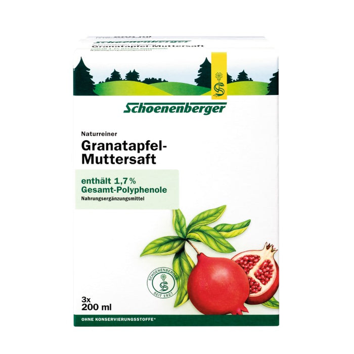 Schoenenberger Naturreiner Granatapfel-Muttersaft, 600 ml Solution