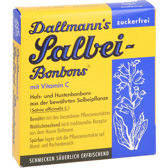 Dallmann's Salbei-Bonbons zuckerfrei, 20 pcs. Candies