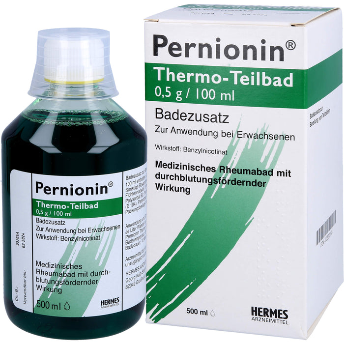 Pernionin Thermo-Teilbad medizinisches Rheumabad mit durchblutungsfördernder Wirkung, 500 ml Solution