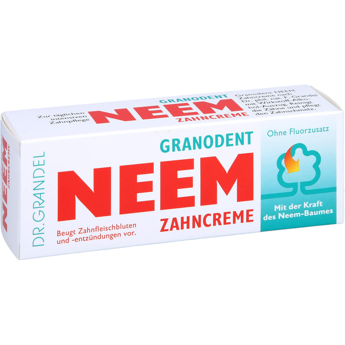 DR:GRANDEL Granodent NEEM Zahncreme ohne Fluorzusatz, 50 ml Toothpaste