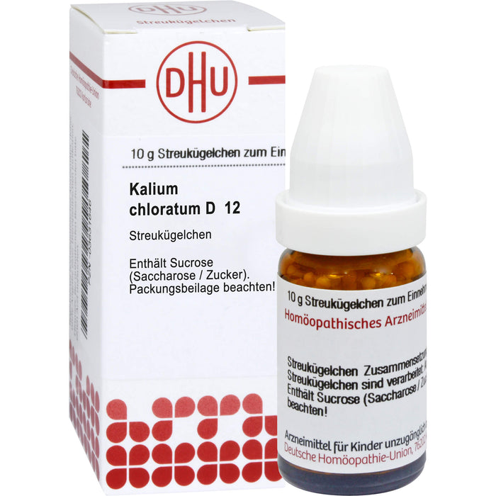 DHU Kalium chloratum D12 Streukügelchen, 10 g Globules