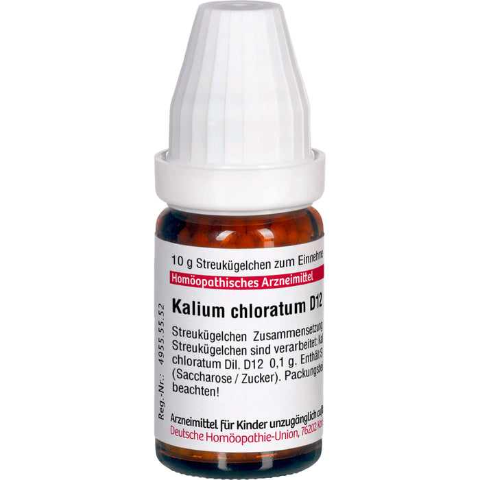 DHU Kalium chloratum D12 Streukügelchen, 10 g Globules