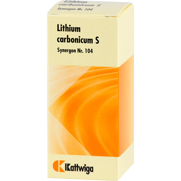 Kattwiga Synergon Komplex 104 Lithium carbonicum S Tabletten, 100 pc Tablettes