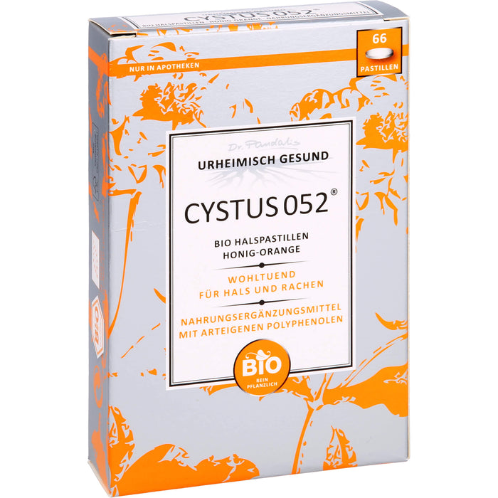 Dr. Pandalis Cystus 052 Bio Halspastillen Honig-Orange, 66 pcs. Pastilles