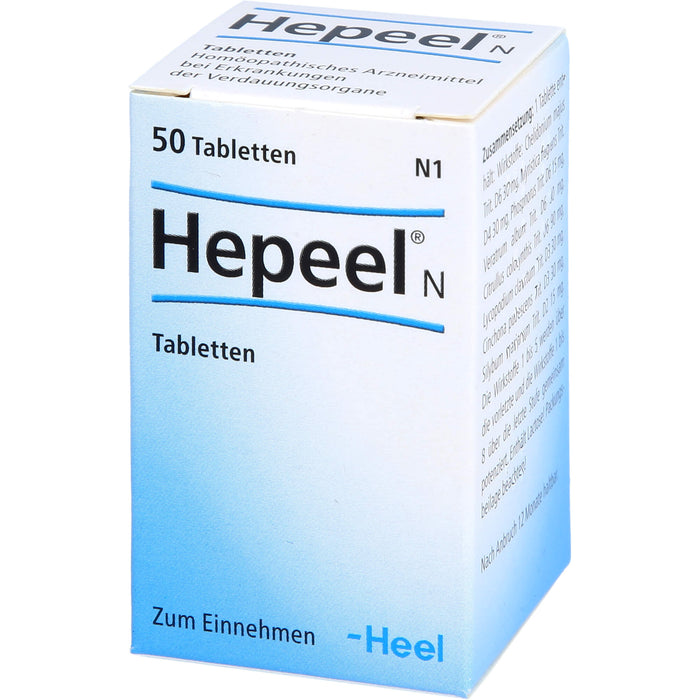 Hepeel N Tabletten bei Erkrankungen der Verdauungsorgane, 50 St. Tabletten