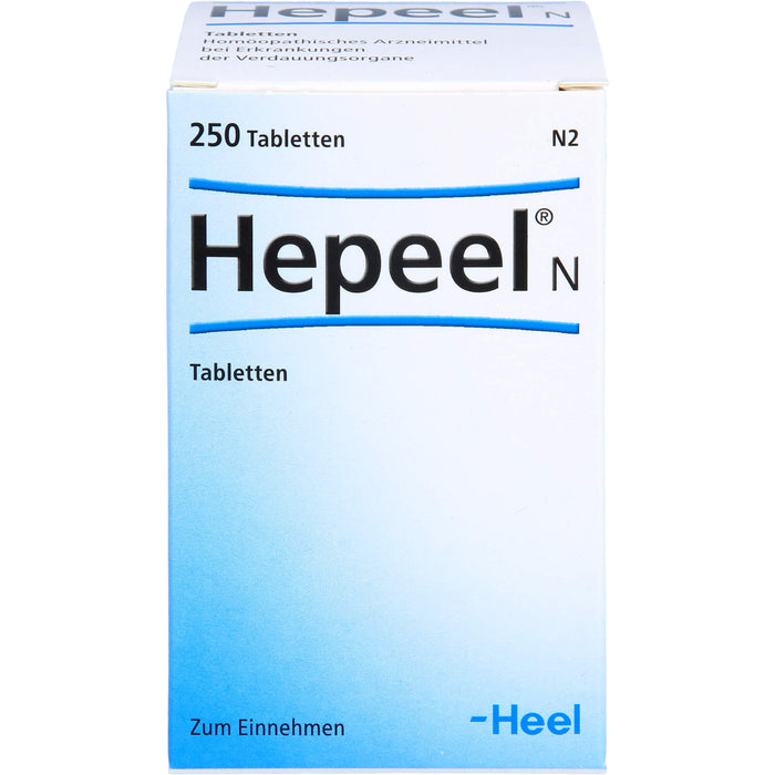 Hepeel N Tabletten bei Erkrankungen der Verdauungsorgane, 250 pc Tablettes