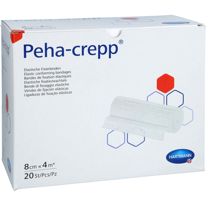 PEHA CREPP superelastische Fixierbinde 8 cm x 4 m, 20 pc Paquet