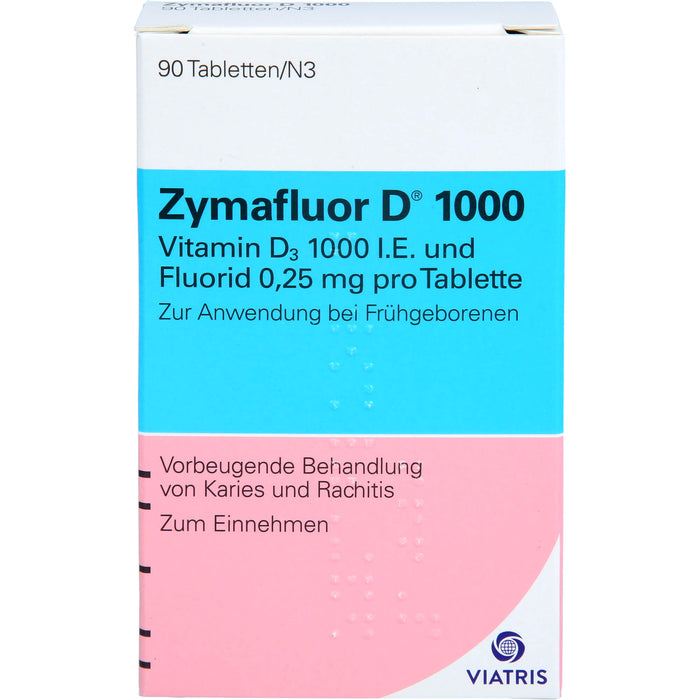 Zymafluor D 1000 Tabletten vorbeugende Behandlung von Karies und Rachitis, 90 pcs. Tablets