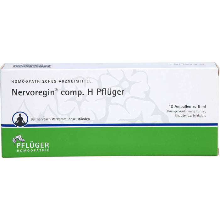 PFLÜGER Nervoregin comp. H bei nervösen Verstimmungszuständen, 10 pcs. Ampoules