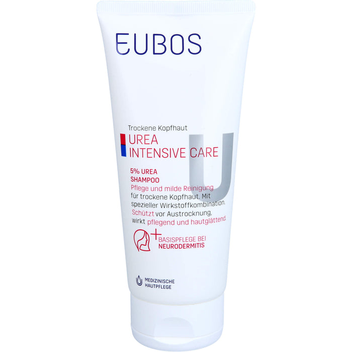 EUBOS UREA 5% Shampoo für trockene Haut, 200 ml Shampoing