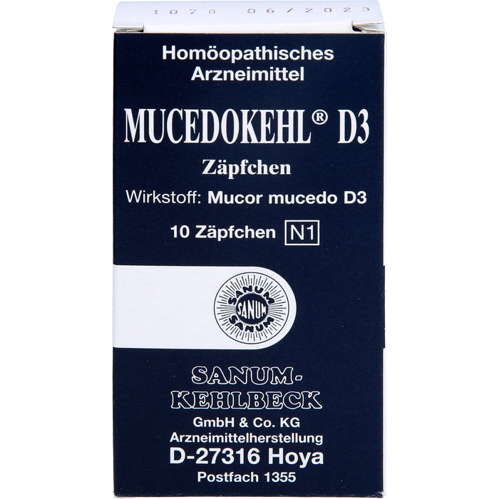 Mucedokehl D3 Supp., 10 pcs. Suppositories