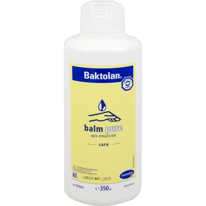 Baktolan balm pure intensiv pflegender parfümfreier Wasser-in-Öl-Balsam für trockene und empfindliche Haut, 350 ml Crème