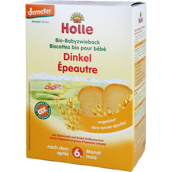 Holle Bio Baby Dinkel-Zwieback, 200 g