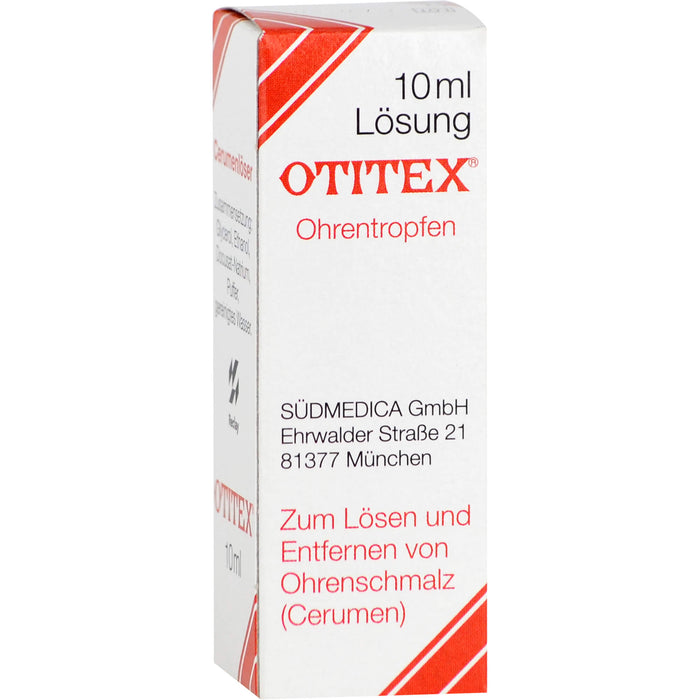 OTITEX Ohrentropfen zum Lösen und Entfernen von Ohrenschmalz, 10 ml Lösung