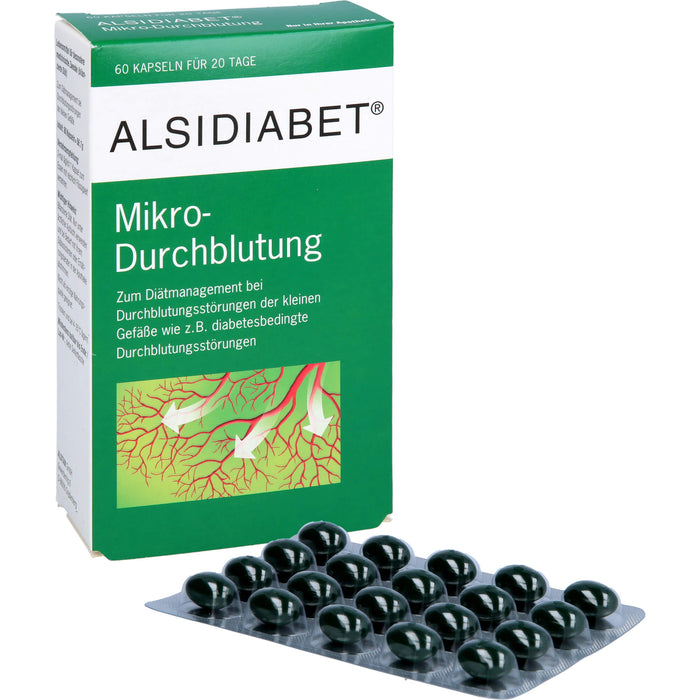 ALSIDIABET Mikro-Durchblutung Kapseln, 60 pcs. Capsules