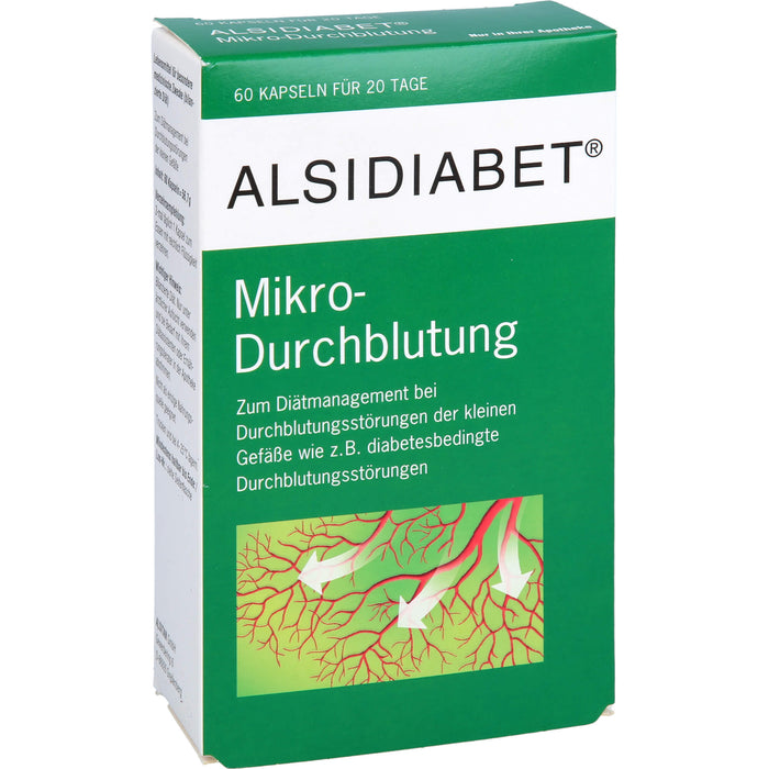 ALSIDIABET Mikro-Durchblutung Kapseln, 60 pc Capsules