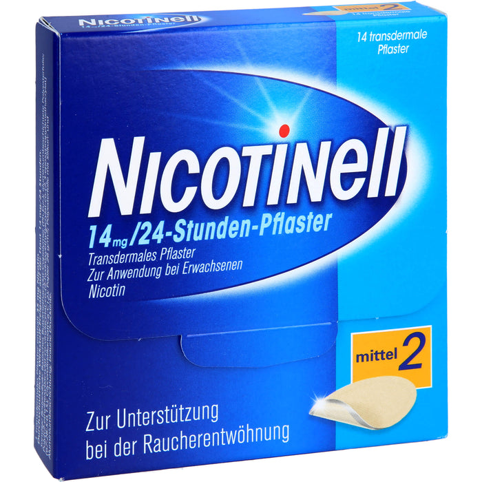 Nicotinell 14 mg/24-Stunden-Pflaster (bisher 35 mg) Stärke 2 (mittel), 14 St. Pflaster