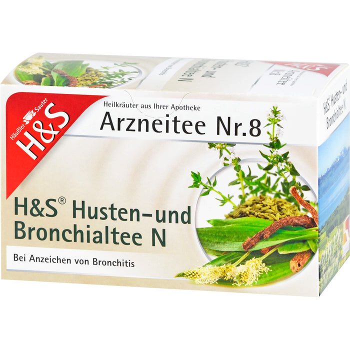 H&S Arzneitee Nr. 8 Husten- und Bronchialtee N, 20 St. Filterbeutel