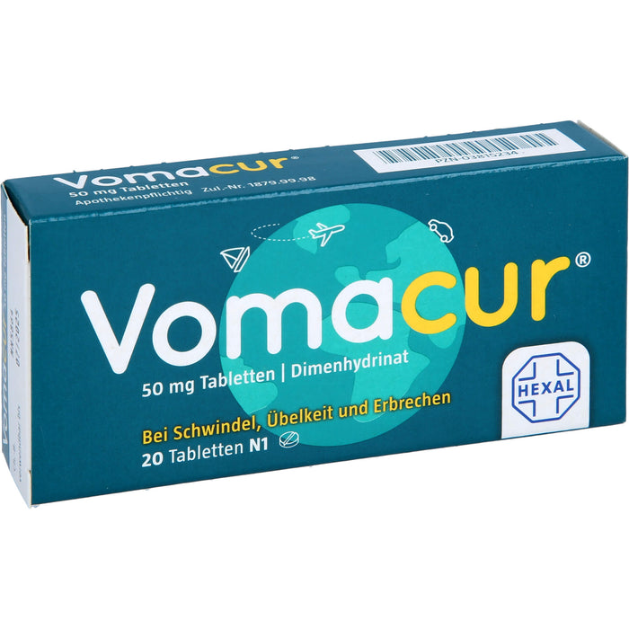 Vomacur 50 mg Tabletten, 20 St. Tabletten